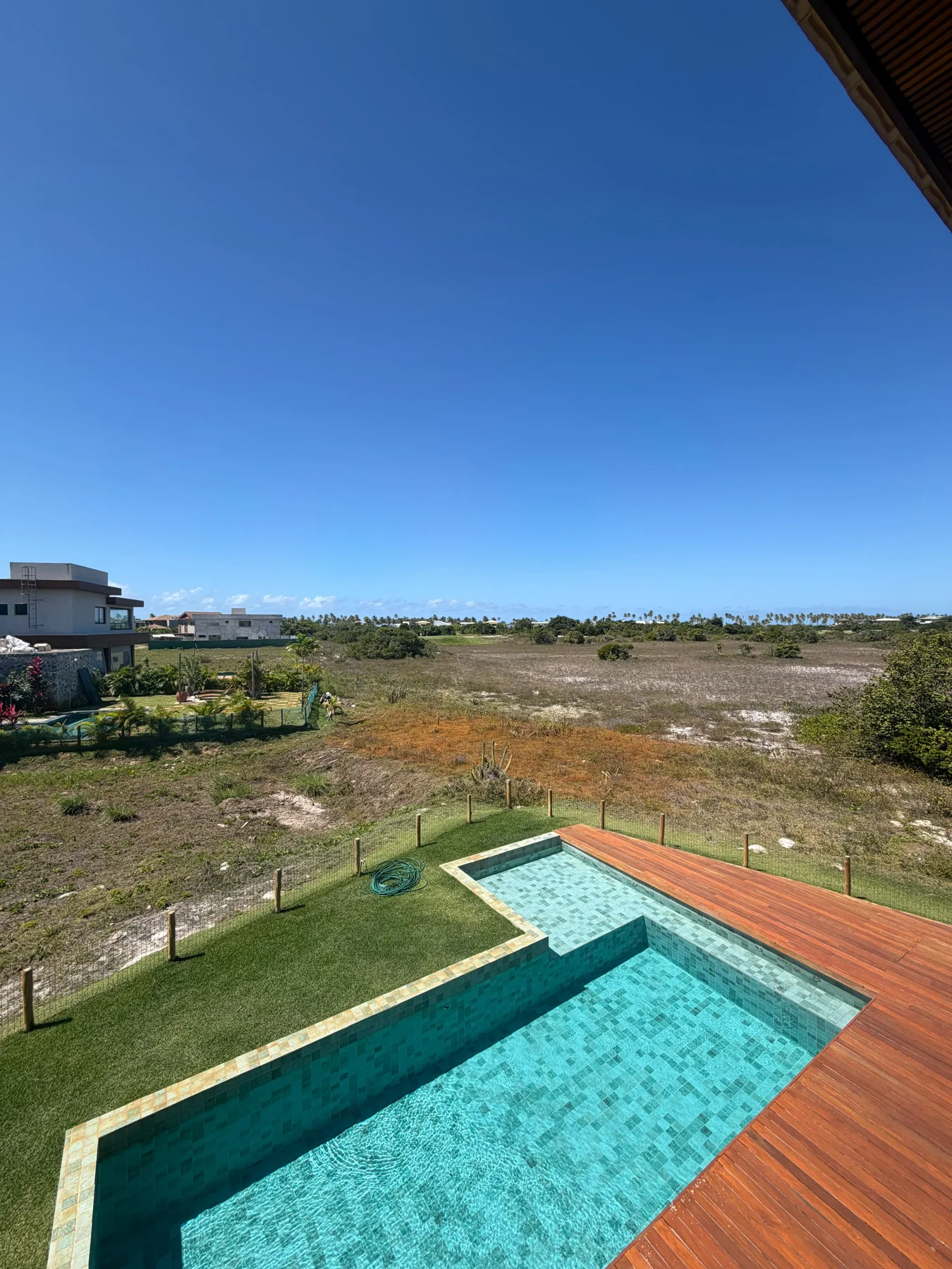 Vista da piscina