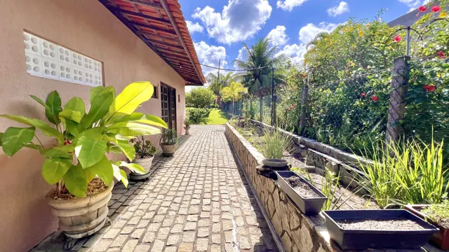 Área externa junto à casa