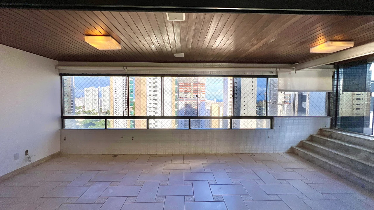 Varanda com vista aberta
