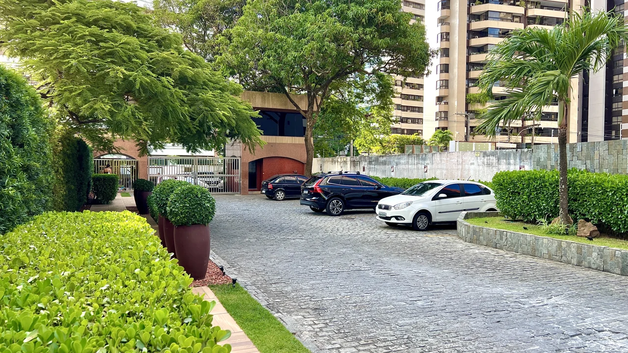 Área arborizada do condomínio