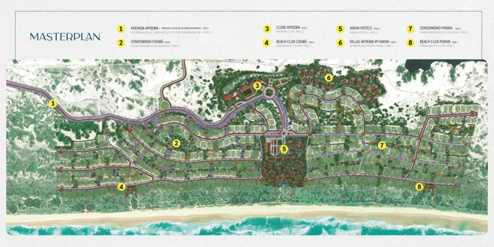 Implantação conceitual do Reserva Apoema · perspectiva ilustrativa
